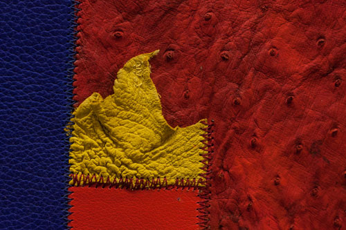 The amazing textures of the unique leather artworks by Beatrix Bosch